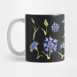 set of blu flowers Mug